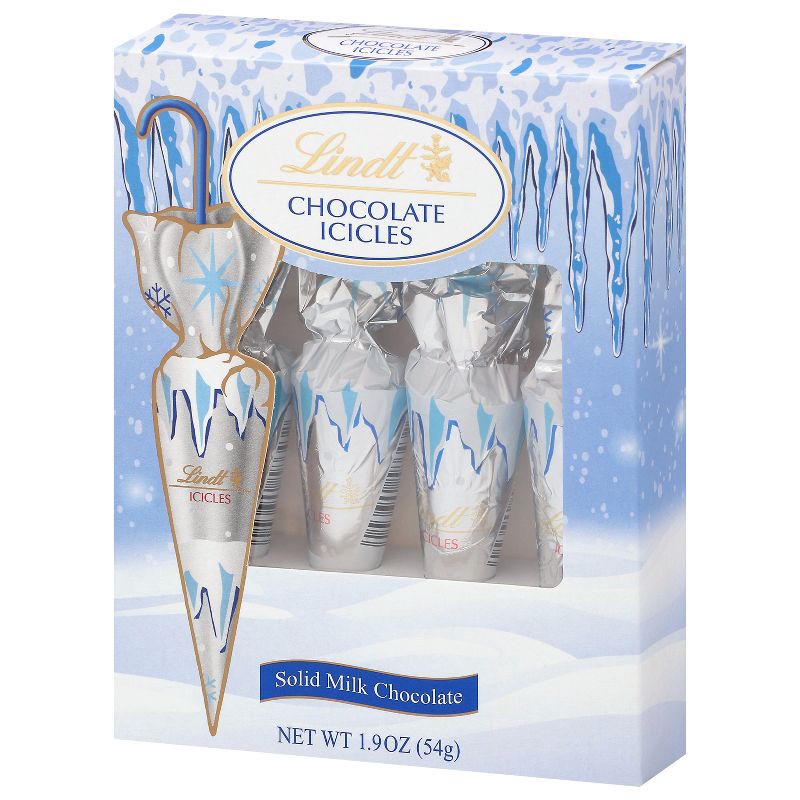 slide 4 of 7, Lindt Christmas Milk Chocolate Icicles - 1.9oz/4pk, 1.9 oz, 4 ct