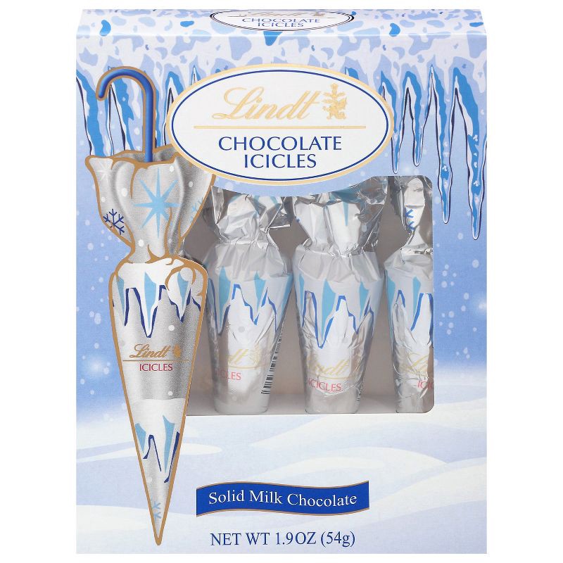 slide 7 of 7, Lindt Christmas Milk Chocolate Icicles - 1.9oz/4pk, 1.9 oz, 4 ct