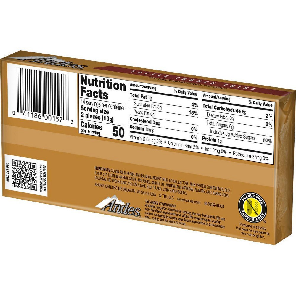 slide 2 of 3, Andes Holiday Toffee Crunch Thins Chocolates - 4.67oz, 4.67 oz