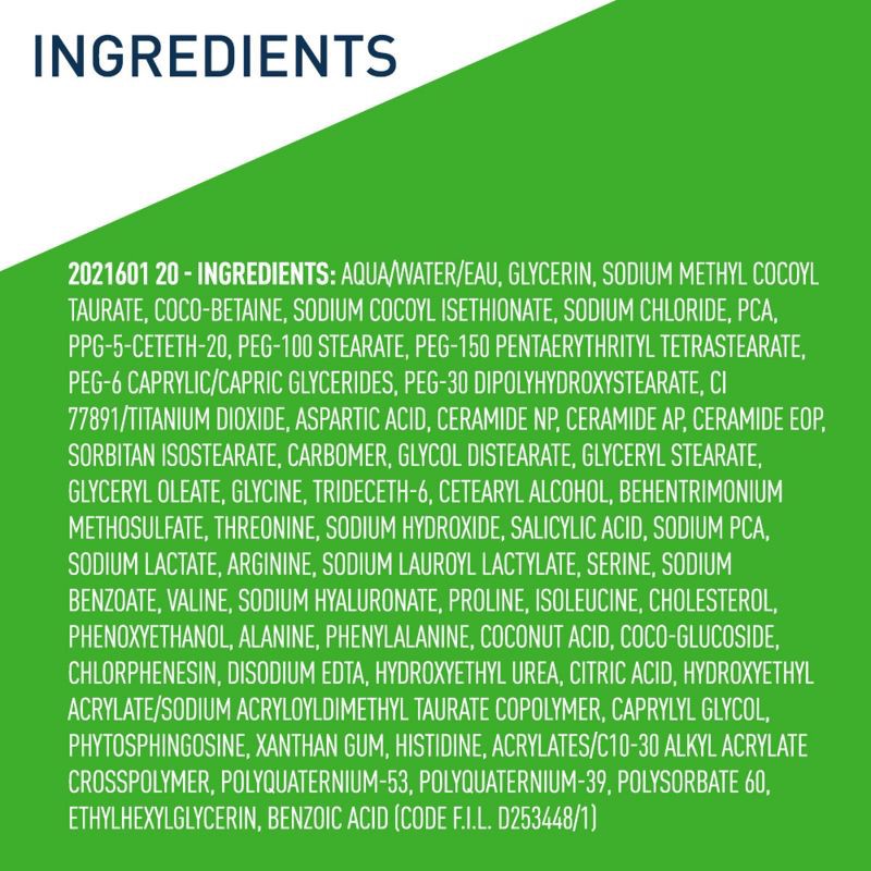 slide 10 of 10, CeraVe Hydrating Cream-to-Foam Face Wash with Hyaluronic Acid for Normal to Dry Skin - 16 fl oz, 16 fl oz