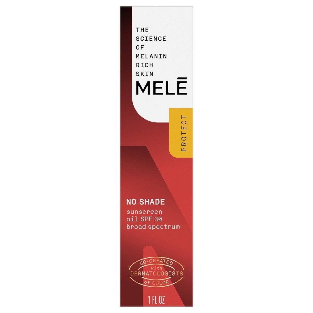 slide 5 of 7, Mele No Shade Sunscreen Oil Broad Spectrum for Melanin Rich Skin - SPF, 30 ct; 1 fl oz