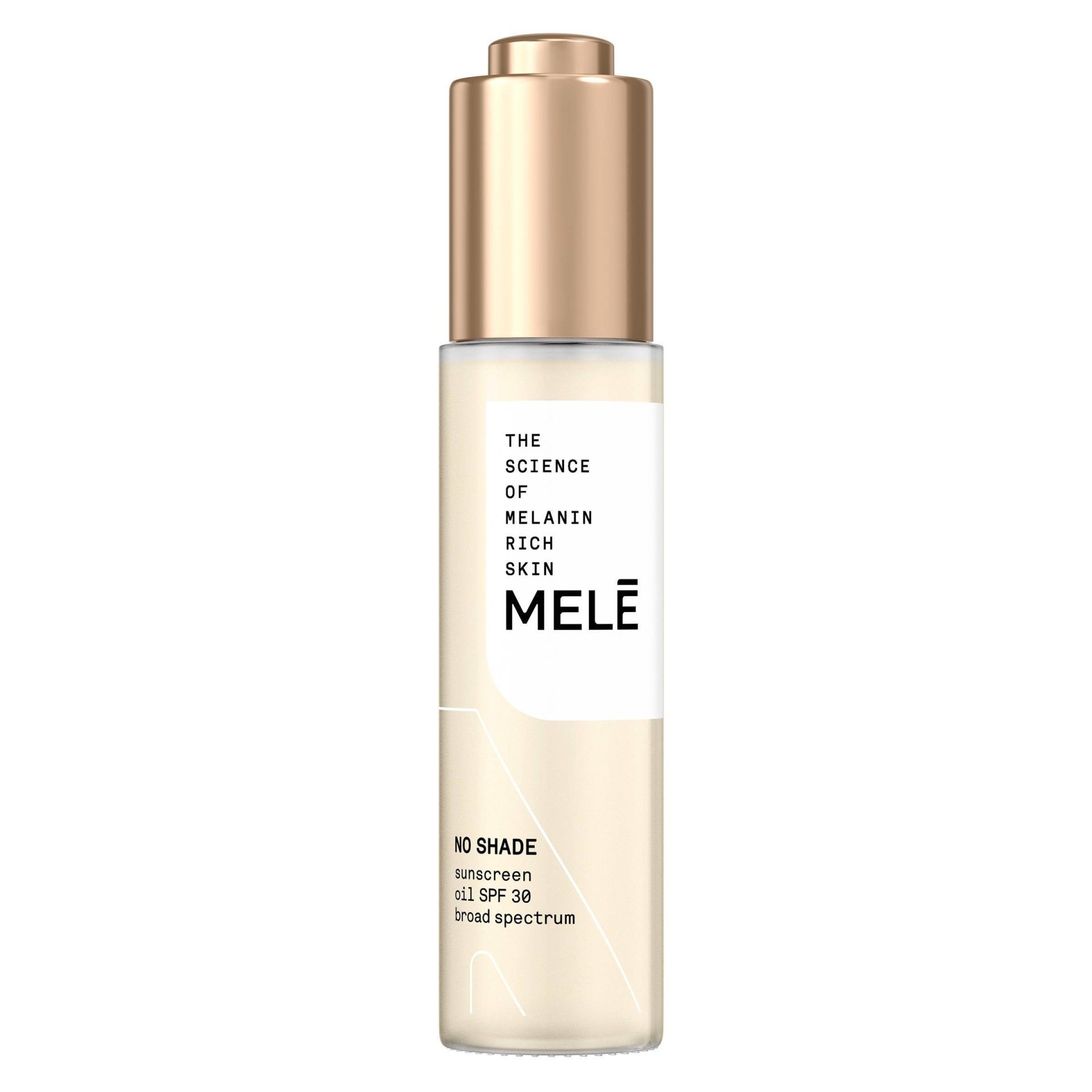 slide 1 of 7, Mele No Shade Sunscreen Oil Broad Spectrum for Melanin Rich Skin - SPF, 30 ct; 1 fl oz