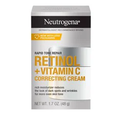 Neutrogena Rapid Tone Repair Retinol + Vitamin C Face and Neck Cream - 1.7oz: Normal Skin, Floral Scent