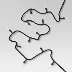 100ct Incandescent Outdoor String Mini Lights Black - Threshold