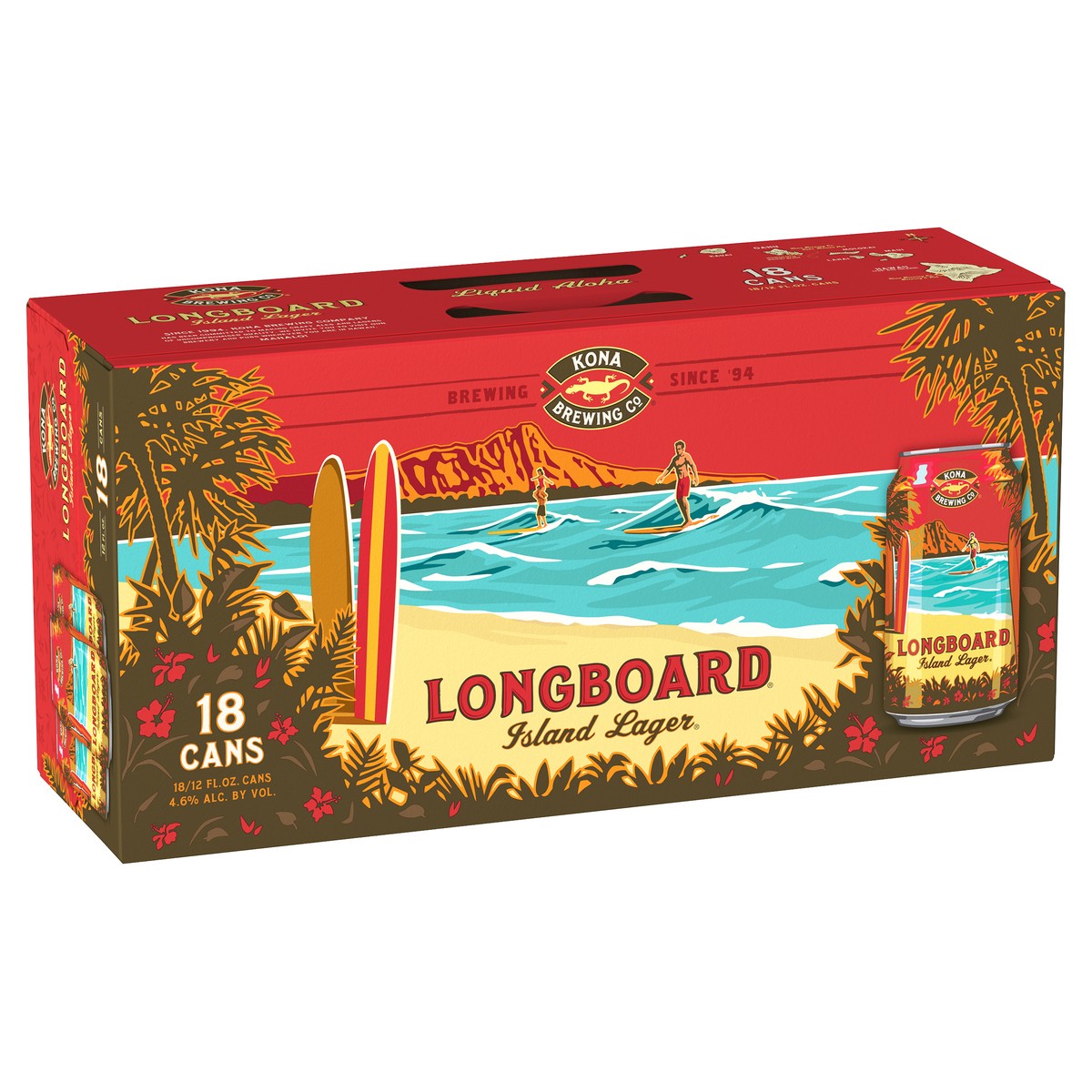 slide 1 of 1, Kona Longboard Lager Beer, 216 fl oz