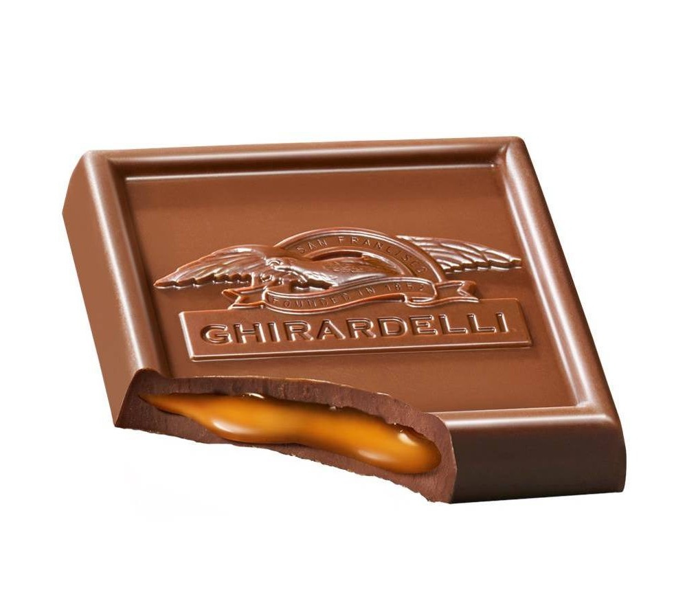 slide 3 of 3, Ghirardelli Holiday Medium Caramel Squares Window Gift, 5.3 oz