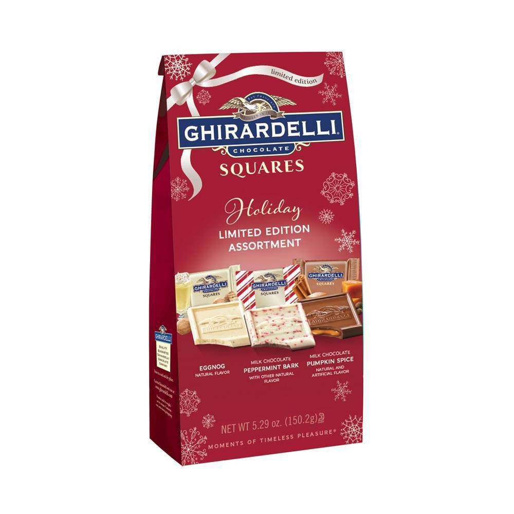 slide 1 of 5, Ghirardelli Holiday Limited Edition Assortment Squares Bag, 5.29 oz