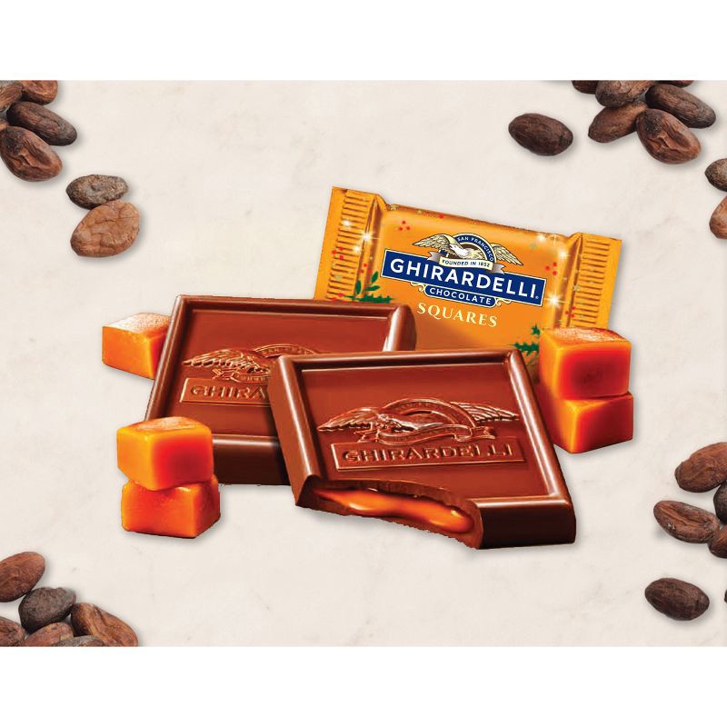 slide 2 of 7, Ghirardelli Christmas Milk Chocolate Caramel Squares - 6.38oz, 6.38 oz