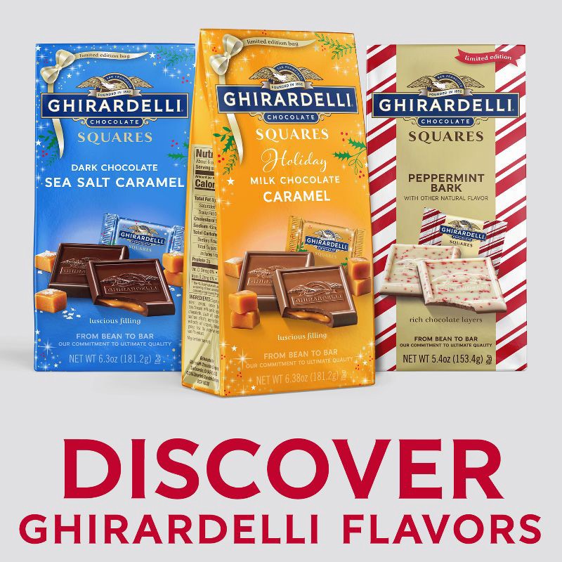 slide 7 of 7, Ghirardelli Christmas Milk Chocolate Caramel Squares - 6.38oz, 6.38 oz