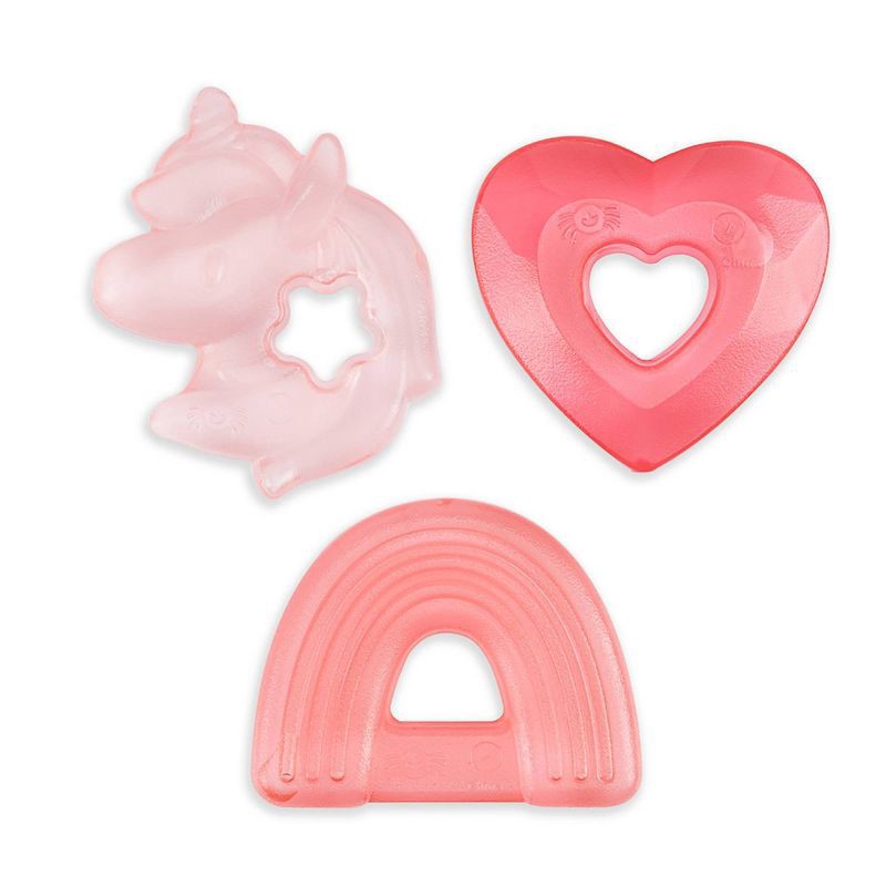 slide 6 of 6, Itzy Ritzy Cutie Coolers 3pk Teether Set - Unicorn, 3 ct