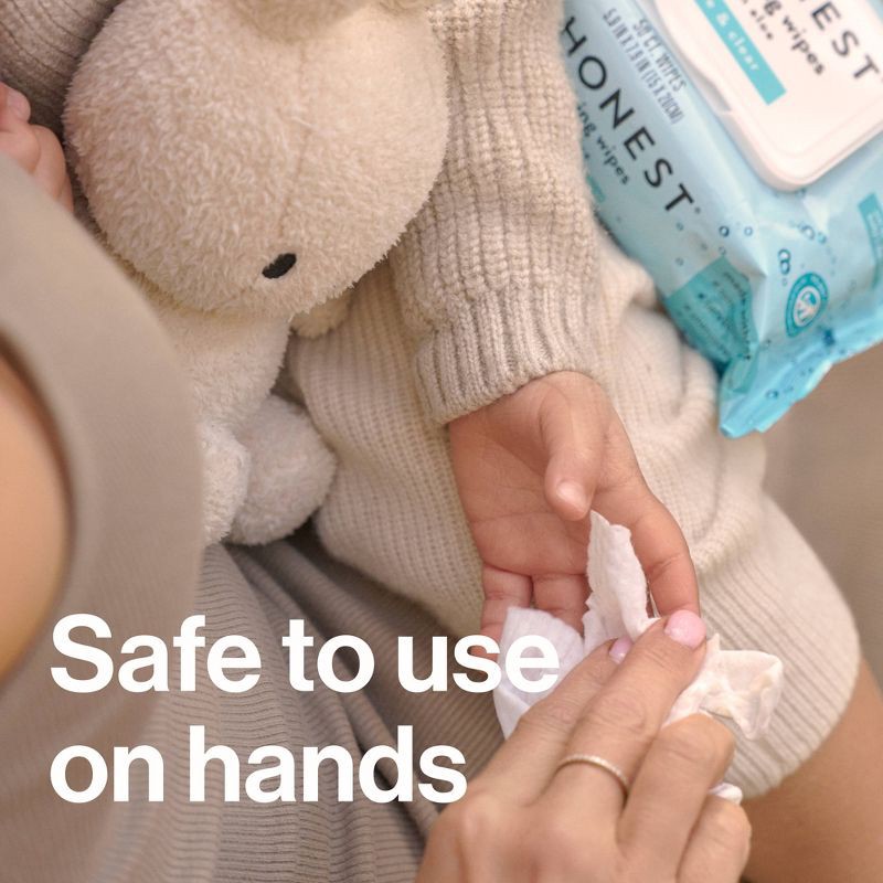 slide 7 of 12, The Honest Company Alcohol Hand Sanitizing Wipes - 3pk/150ct, 3 pk; 150 ct