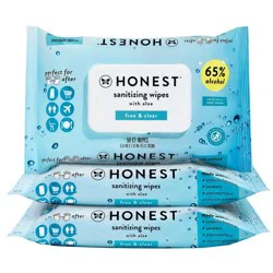 The Honest Company Alcohol Hand Sanitizing Wipes - 3pk/150ct