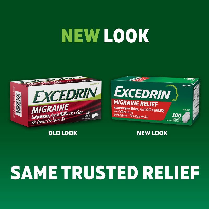 slide 4 of 10, Excedrin Acetaminophen Migraine Caplets - 24ct, 24 ct