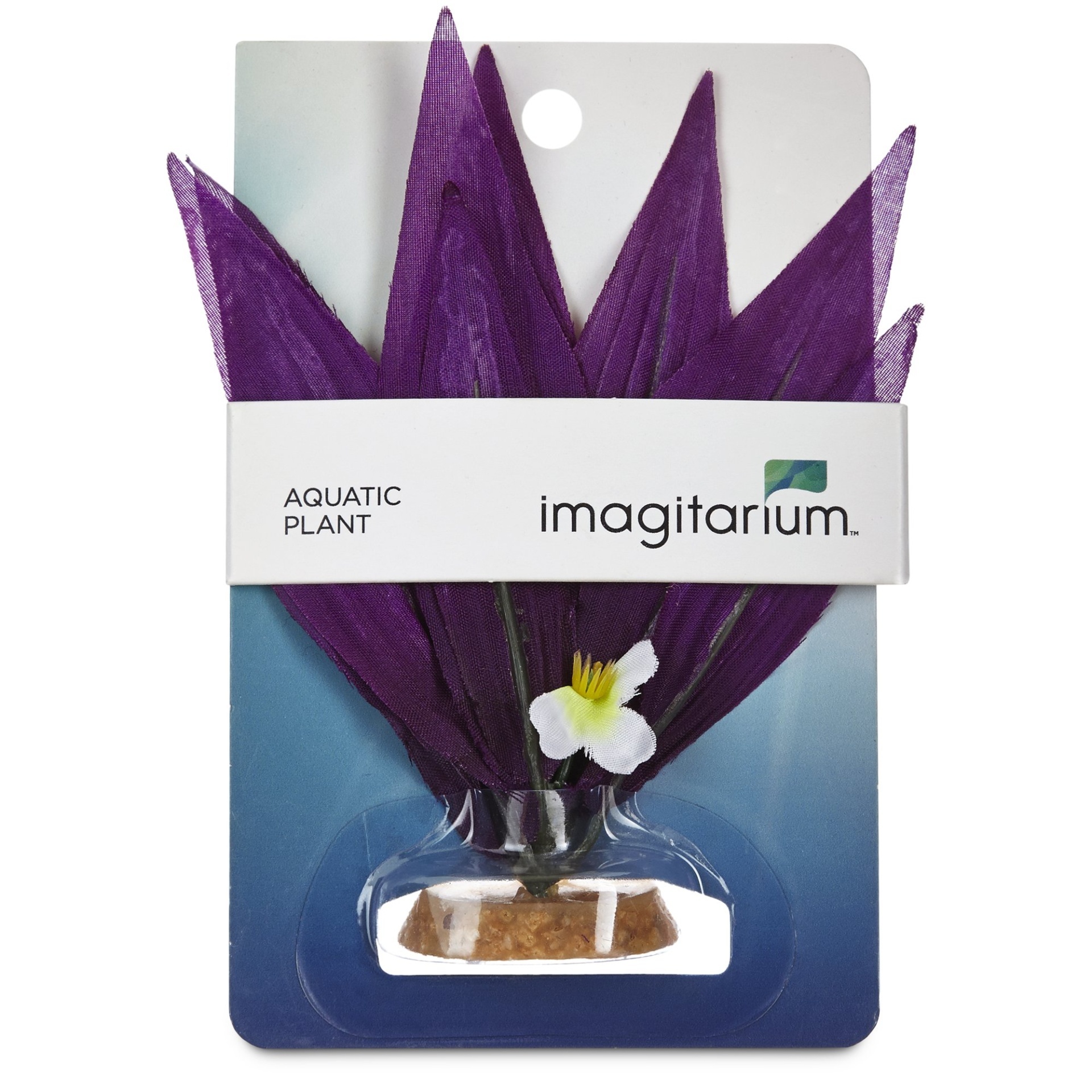 slide 1 of 1, Imagitarium Purple Burst Silk Plants Aquatic Decor, SM