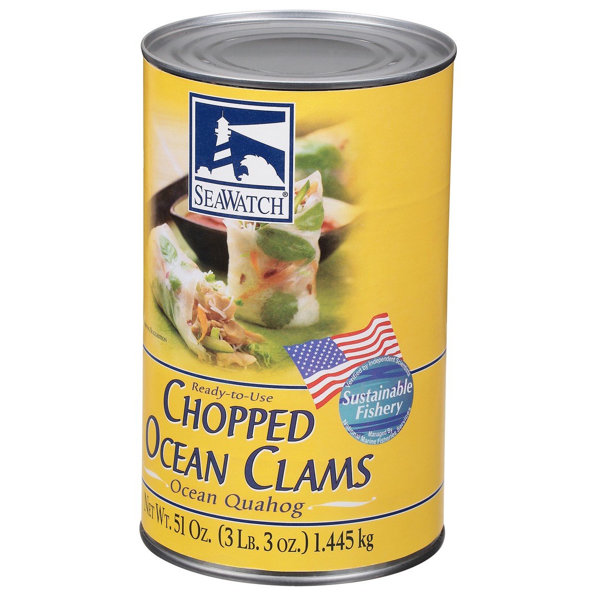 slide 8 of 9, SeaWatch Chopped Ocean Clams 51 oz, 51 oz