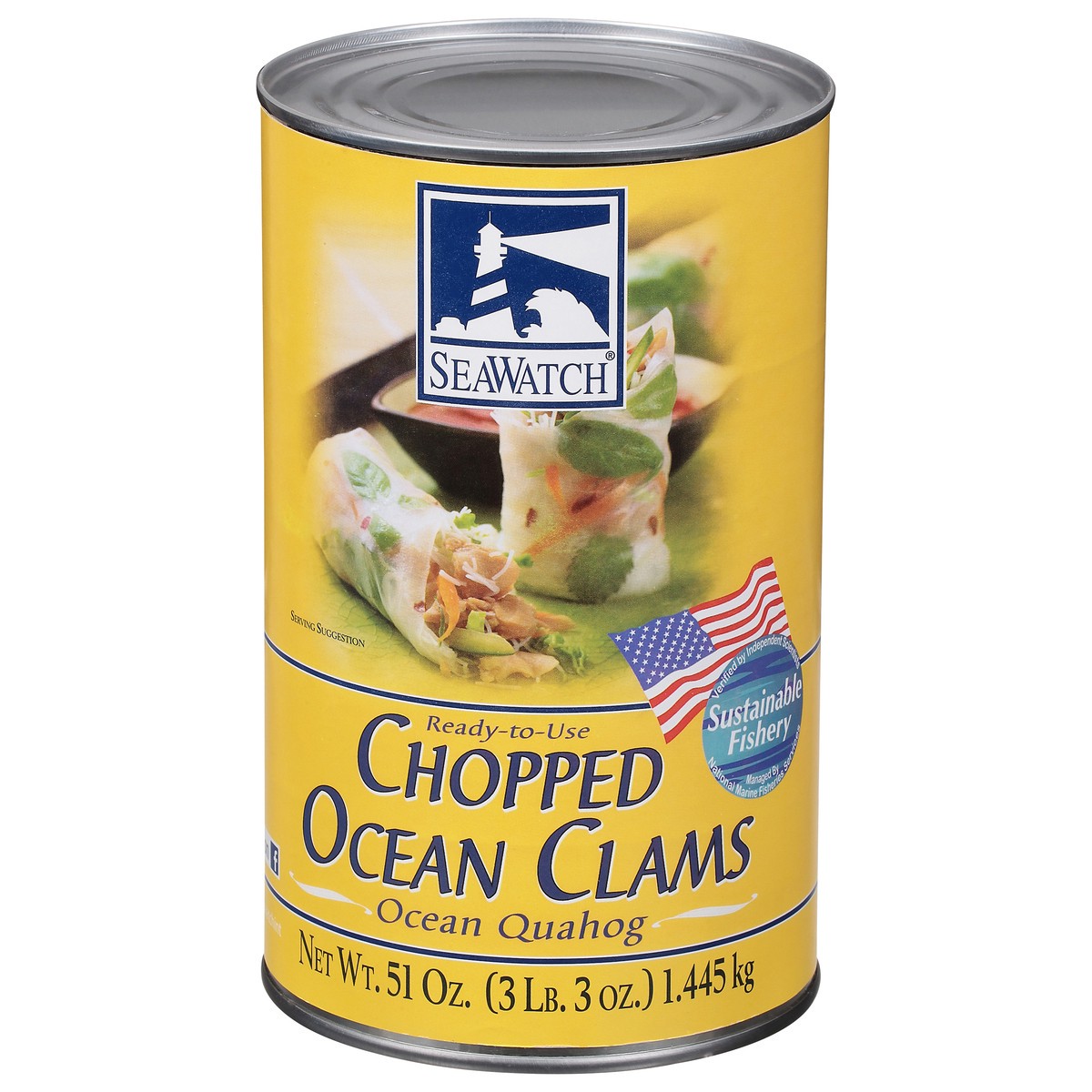 slide 1 of 9, SeaWatch Chopped Ocean Clams 51 oz, 51 oz