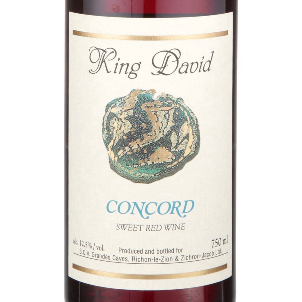 slide 2 of 3, Carmel King David Concord Sweet Red Wine, 750 ml