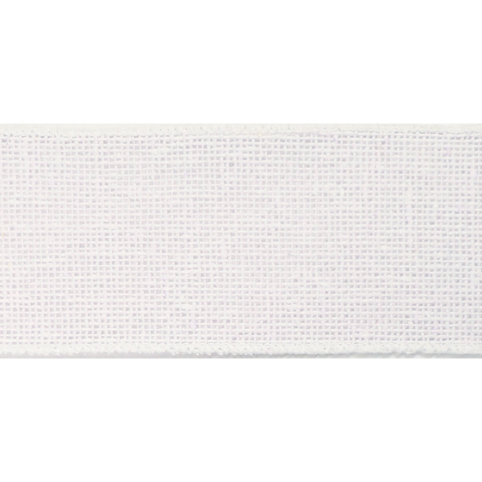 slide 2 of 4, 2.5" X 25ft. White Wired Faux Burlap Ribbon By Celebrate It, 2.5 in x 25 ft