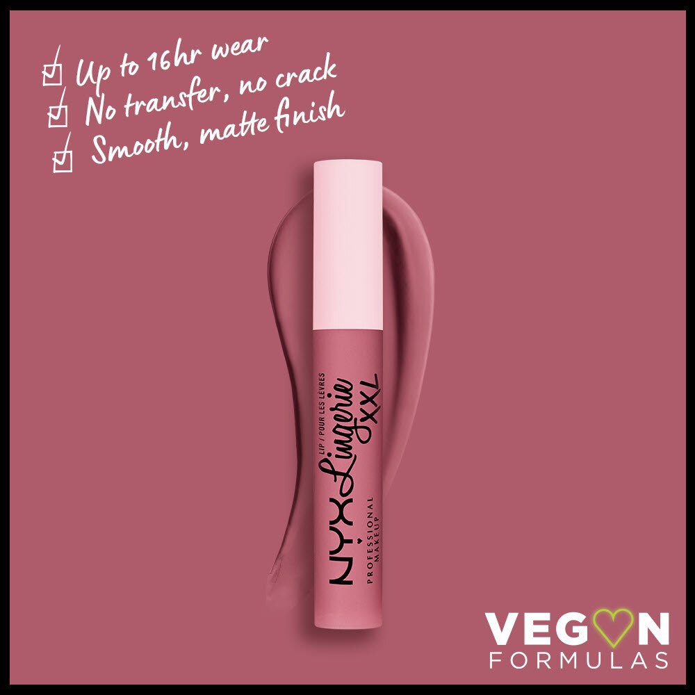 slide 6 of 6, NYX Professional Makeup Lip Lingerie XXL Liquid Lipstick, Maxx Out, XXL