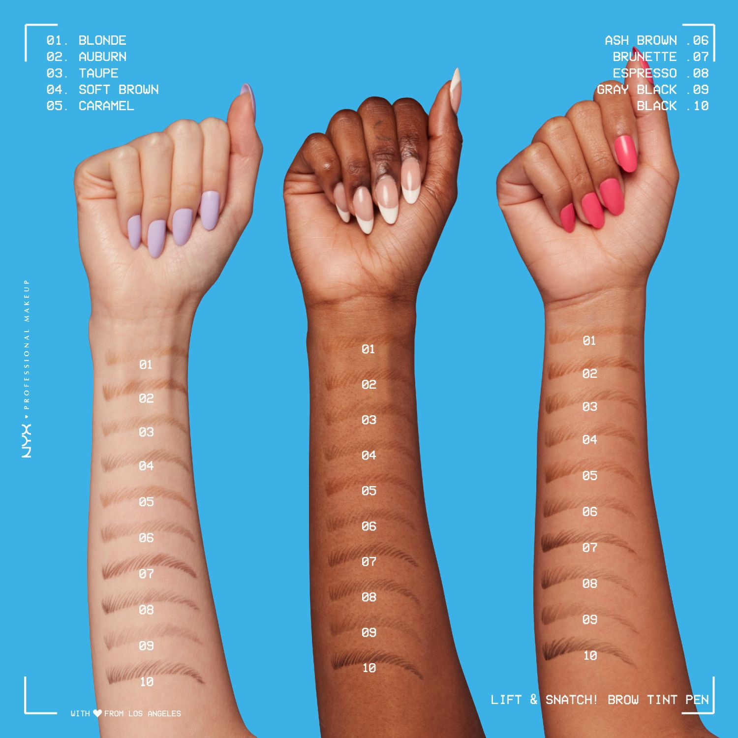 slide 11 of 11, NYX Professional Makeup Lift & Snatch Brunette Brow Tint Pen 0.03 oz, 0.03 oz