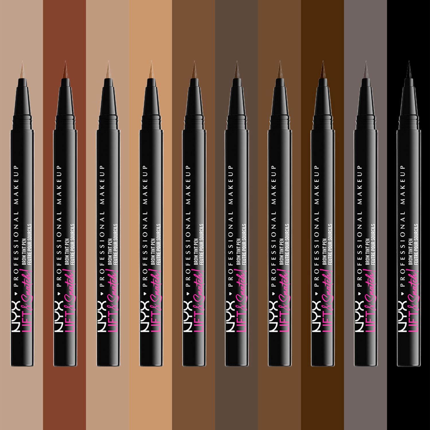 slide 9 of 11, NYX Professional Makeup Lift & Snatch Brunette Brow Tint Pen 0.03 oz, 0.03 oz
