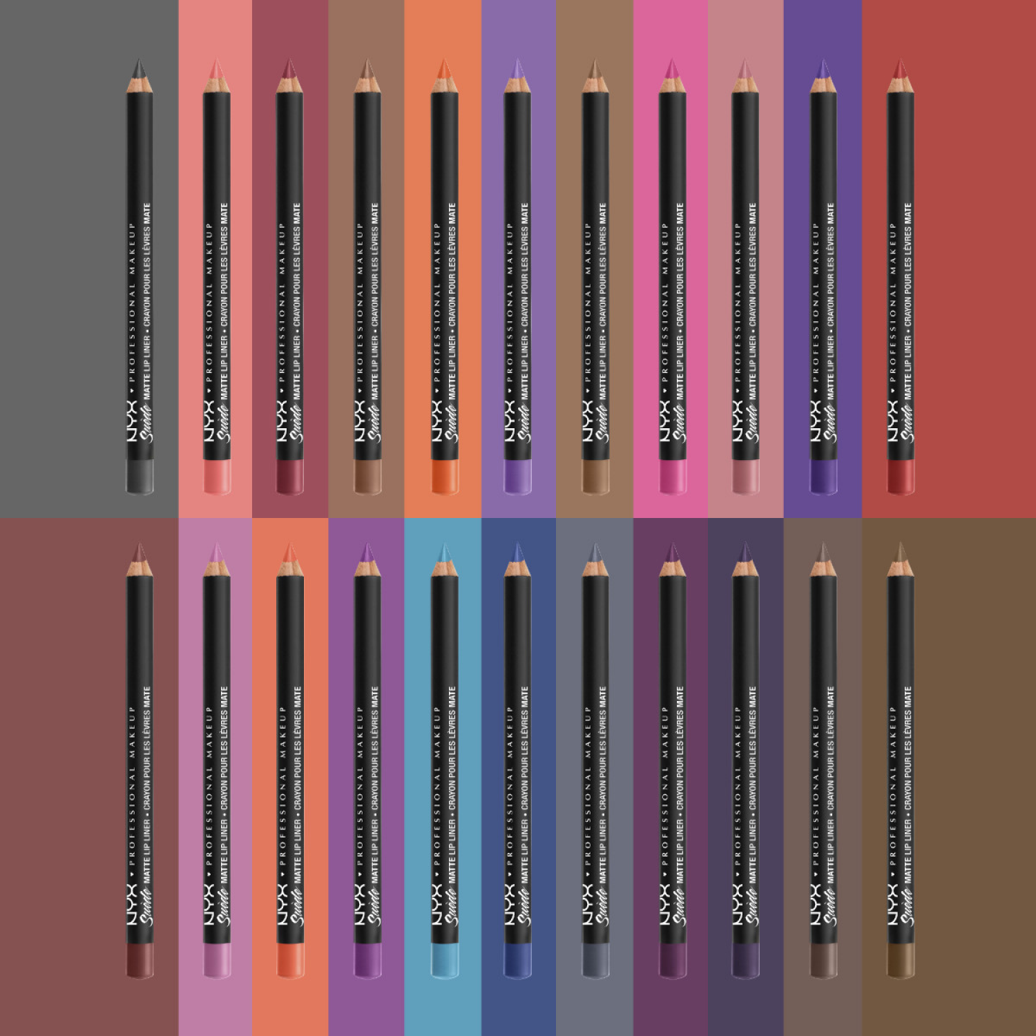 slide 2 of 5, NYX Professional Makeup Suede Matte Velvet Smooth Lip Liner - Vegan Formula - Club Hopper - 0.035oz, 0.03 oz