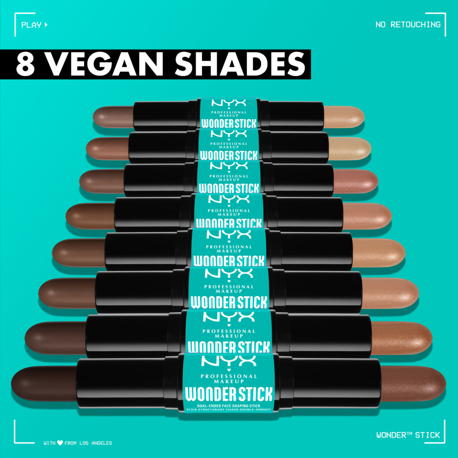 slide 2 of 5, Nyx Professional Makeup Highlight Contour Wonder Stick Dual Ended Highlight And Contour Stick Deep, 1 ct