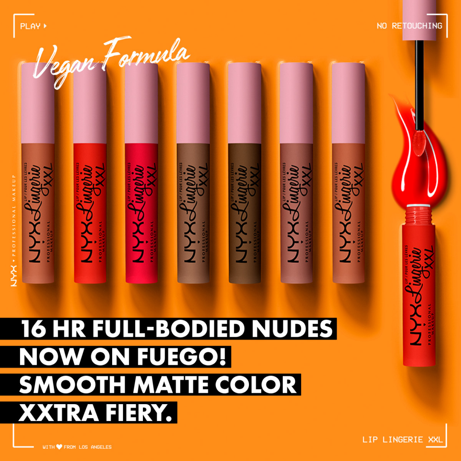 slide 5 of 8, NYX Professional Makeup Lip Lingerie XXL Matte Liquid Lipstick 29 Hot Caramelo, 0.13 fl oz