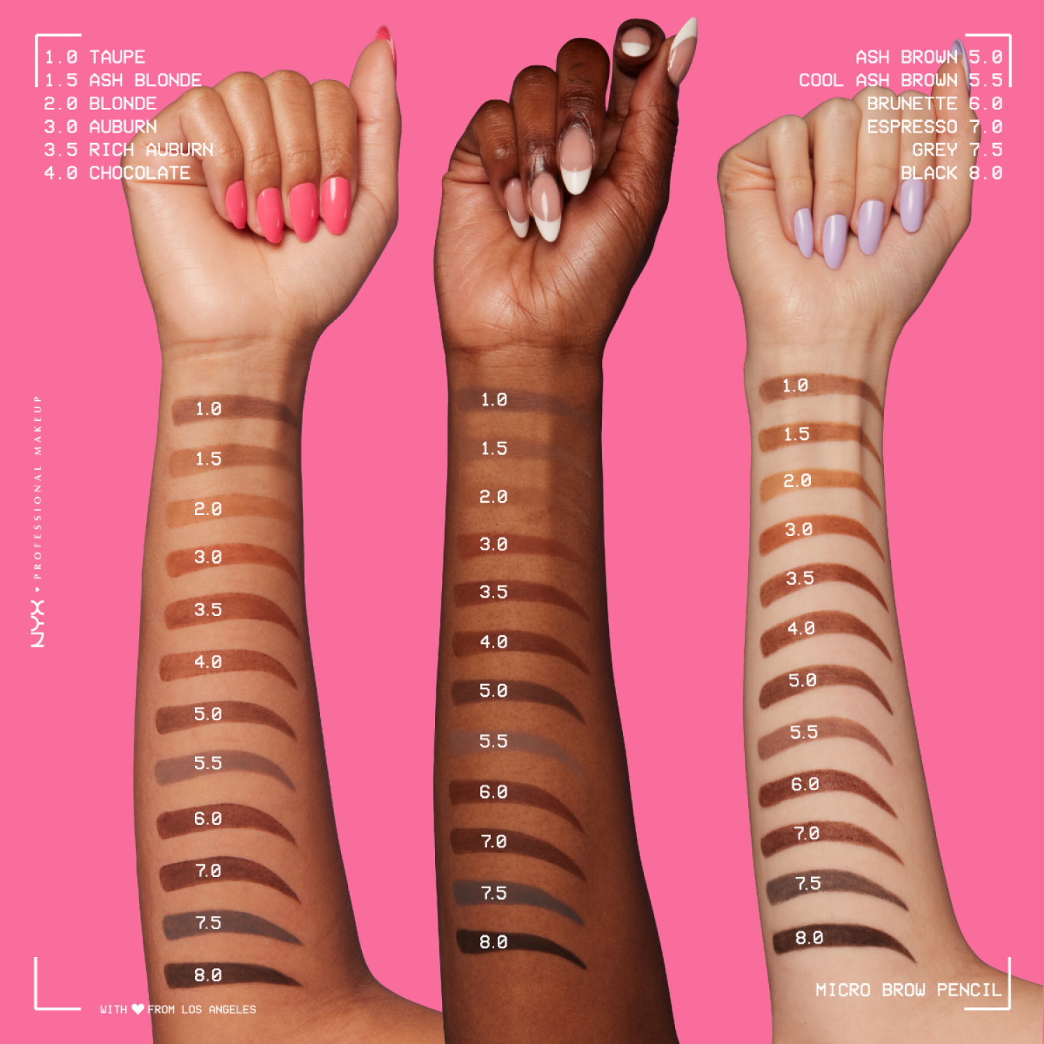 slide 4 of 8, Nyx Professional Makeup Waterproof Micro Brow Pencil - Ash Blonde, 0.003 oz