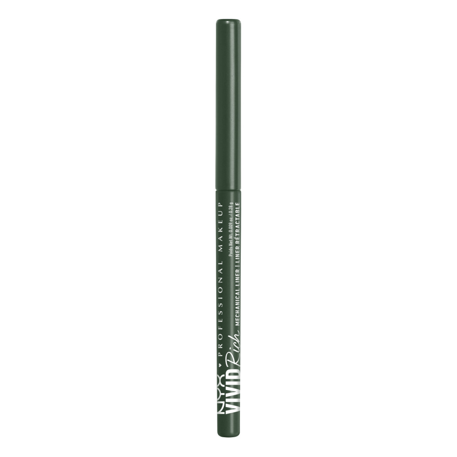 slide 1 of 8, Nyx Professional Makeup Vivid Rich Mechanical Liner Pencil - Emerald Empire, 0.009 oz
