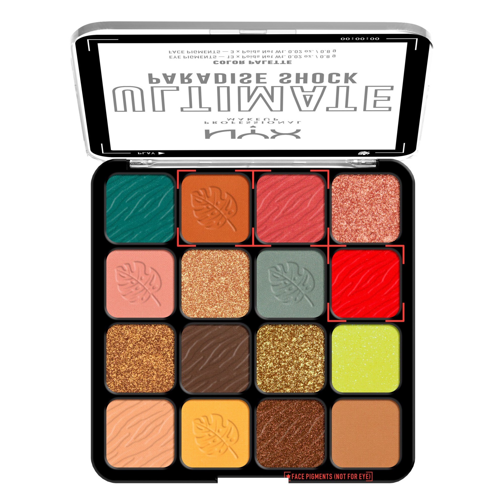 slide 5 of 6, Nyx Ult Shadow Palette, 1 oz