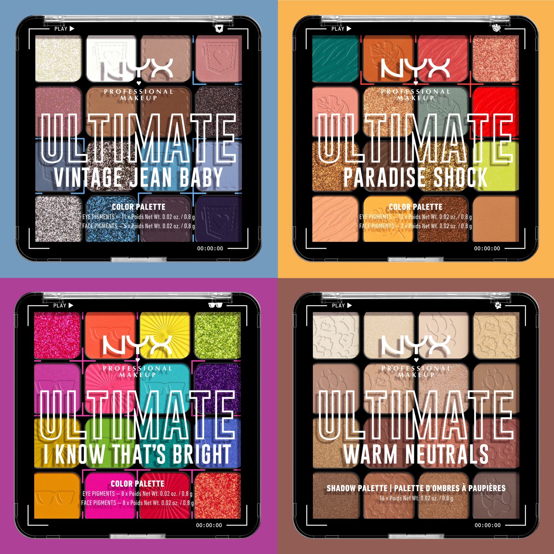 slide 6 of 6, NYX Professional Makeup Ultimate Shadow Palette - Warm Neutrals, 1 ct
