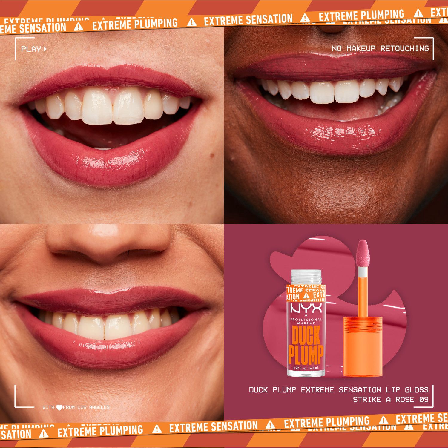 slide 2 of 8, NYX Professional Makeup Duck Plump High Pigment Plumping Lip Gloss - Strike a Rose - 0.23 fl oz, 0.23 fl oz