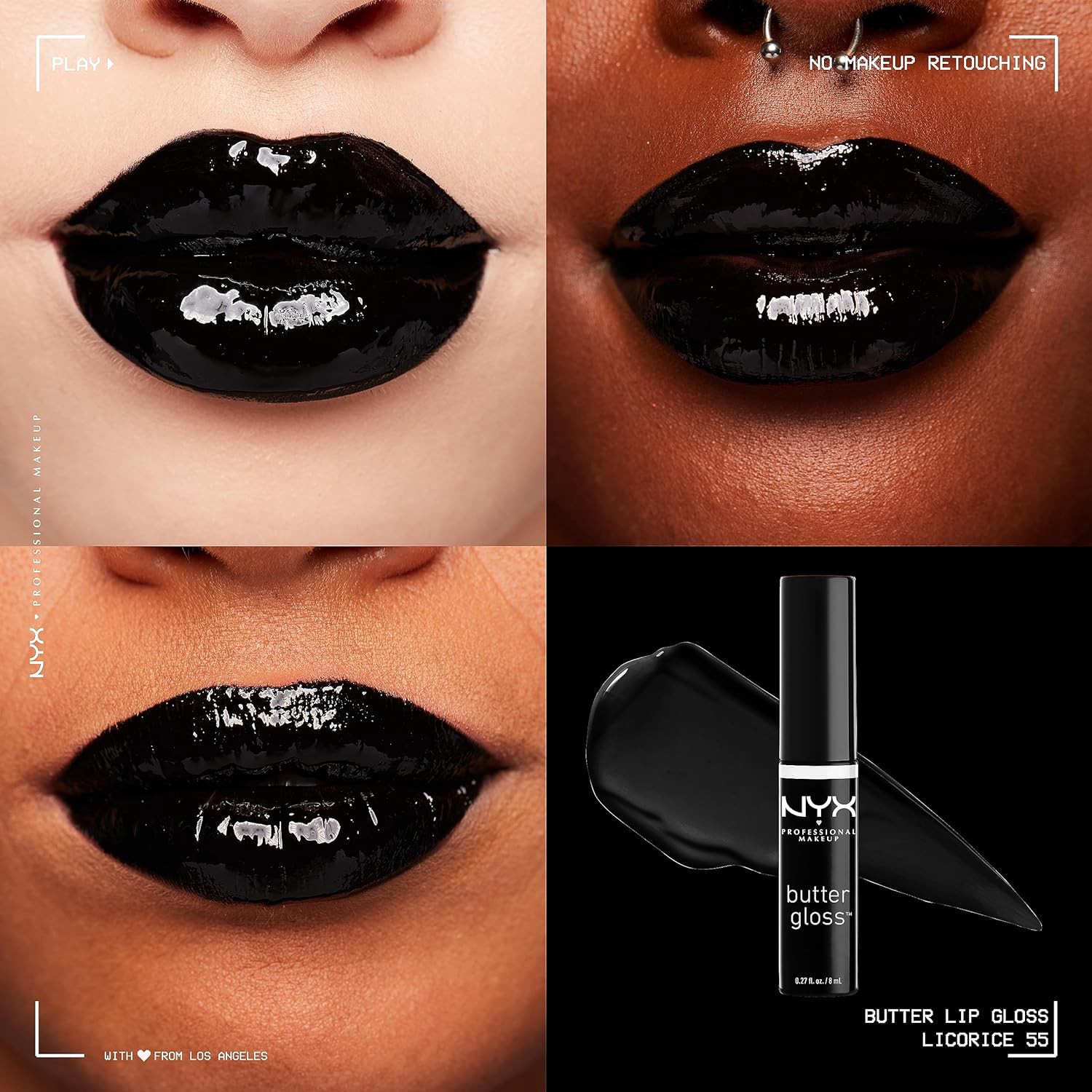 slide 2 of 2, NYX Professional Makeup NYX Butter Gloss - Licorice, 1 ct