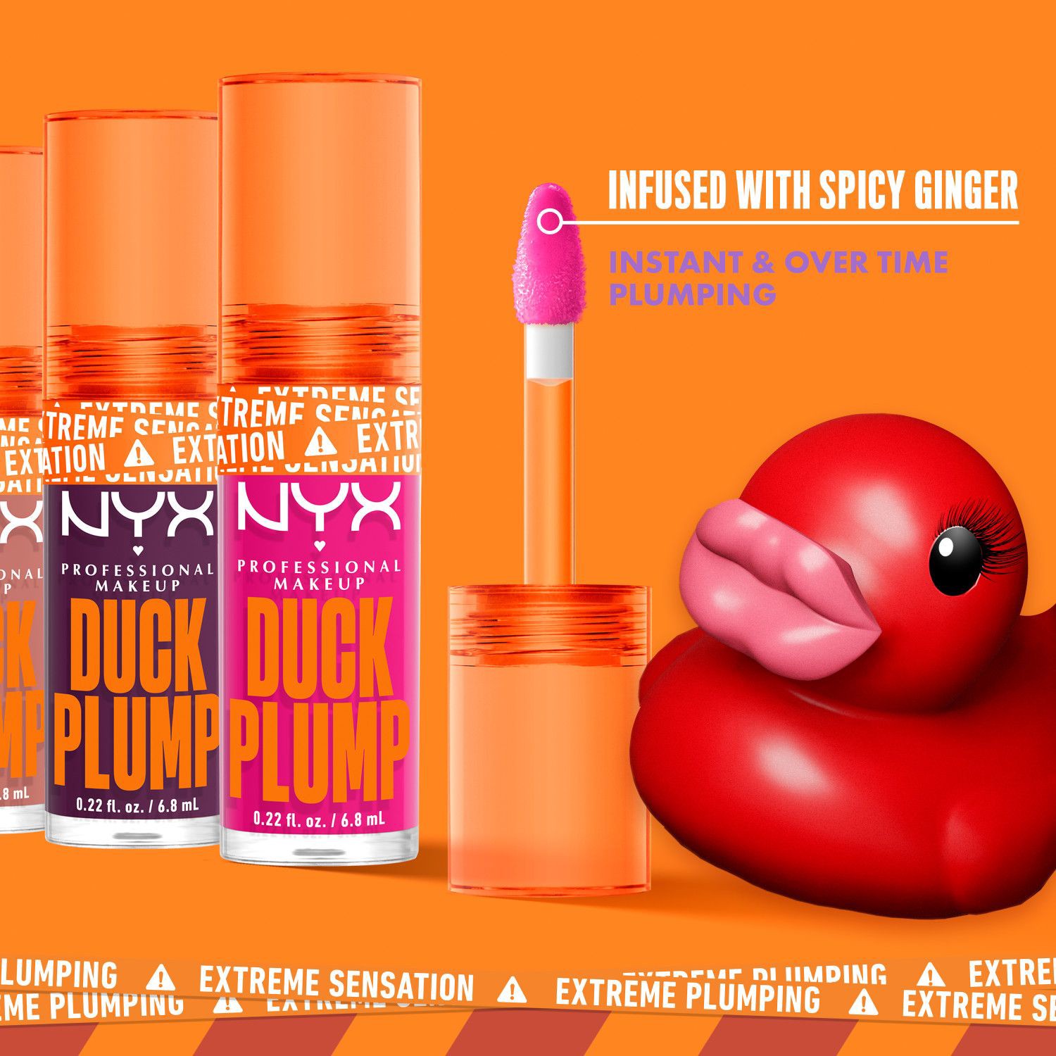 slide 4 of 8, NYX Professional Makeup Duck Plump High Pigment Plumping Lip Gloss - Cherry Spice - 0.23 fl oz, 0.23 fl oz