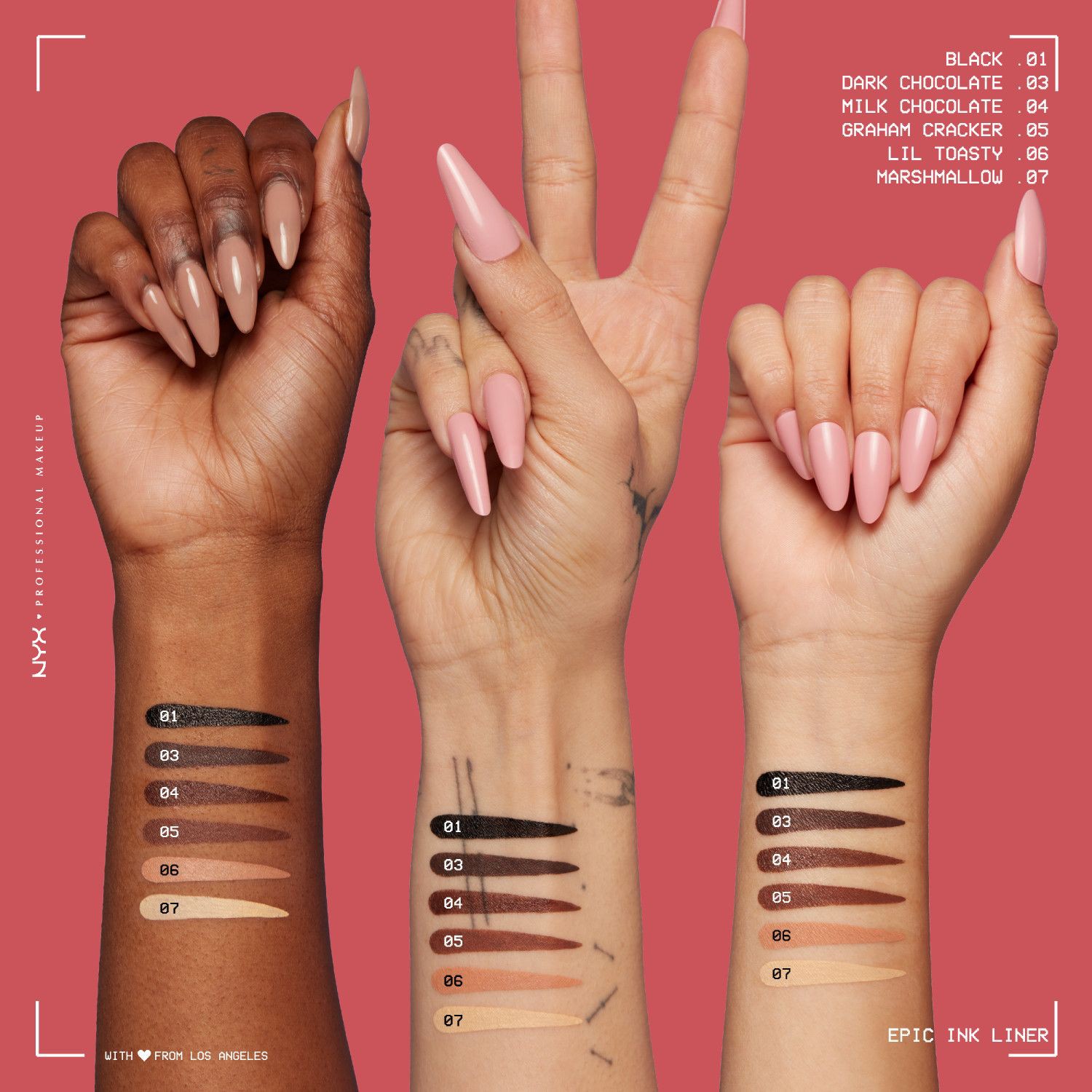 slide 7 of 11, Nyx Professional Makeup Epic Ink Liner, Dark Chocolate .03 Oz, 1 ct