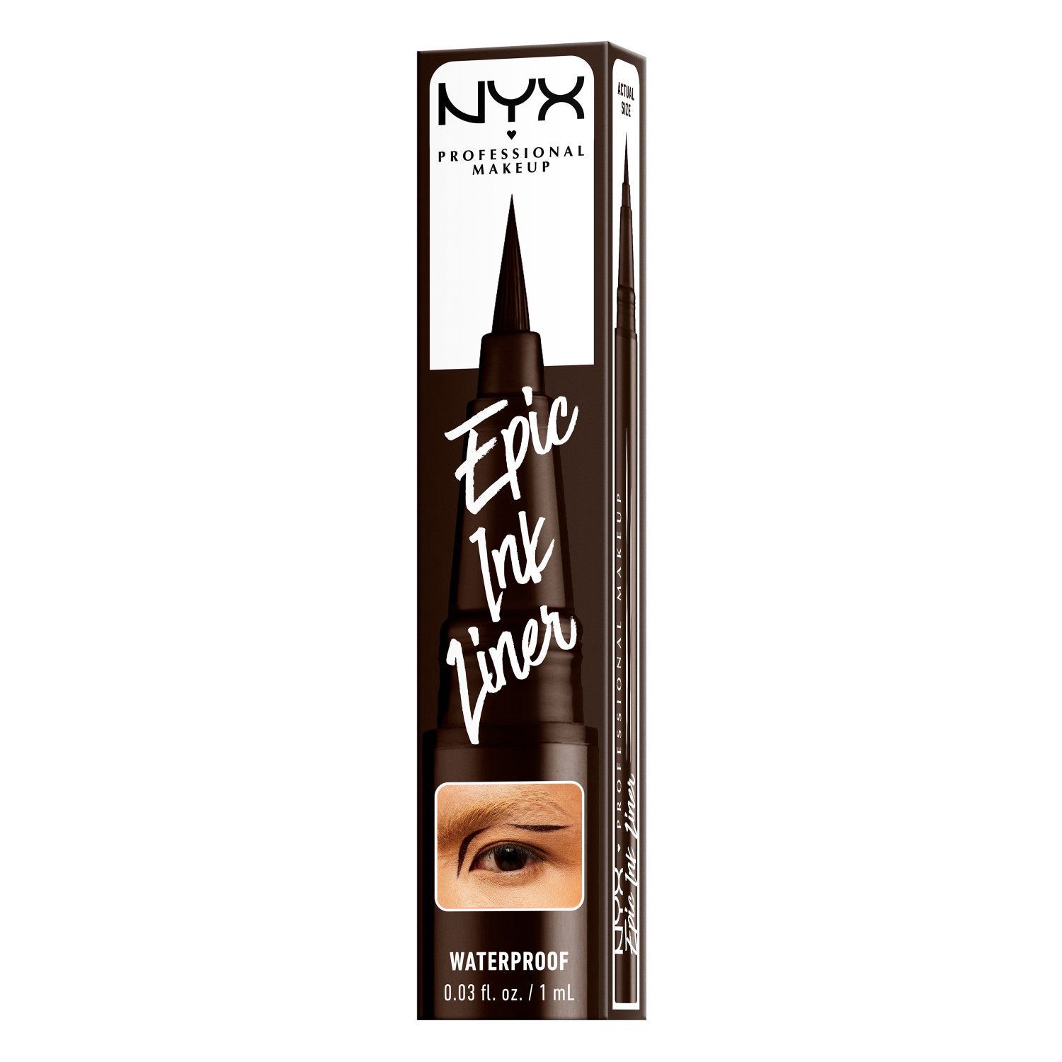 slide 3 of 11, Nyx Professional Makeup Epic Ink Liner, Dark Chocolate .03 Oz, 1 ct