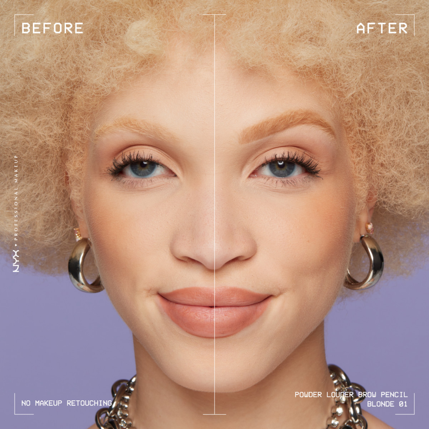 slide 7 of 8, NYX Professional Makeup Powder Louder Brow Pencil 01 Blonde, 0.04 oz