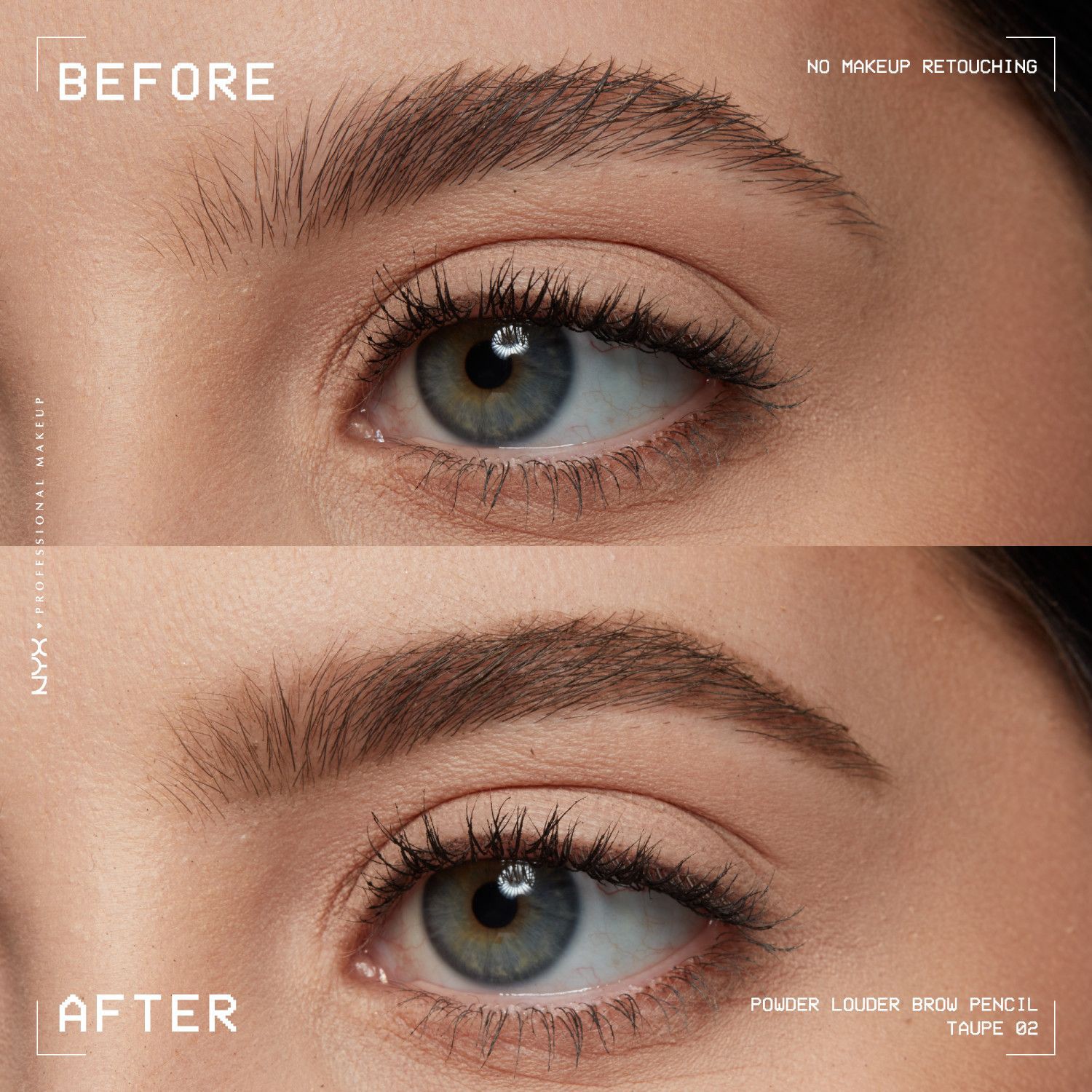 slide 7 of 14, NYX Professional Makeup Nyx Powder Louder Brow Pencil, Taupe, 04 oz