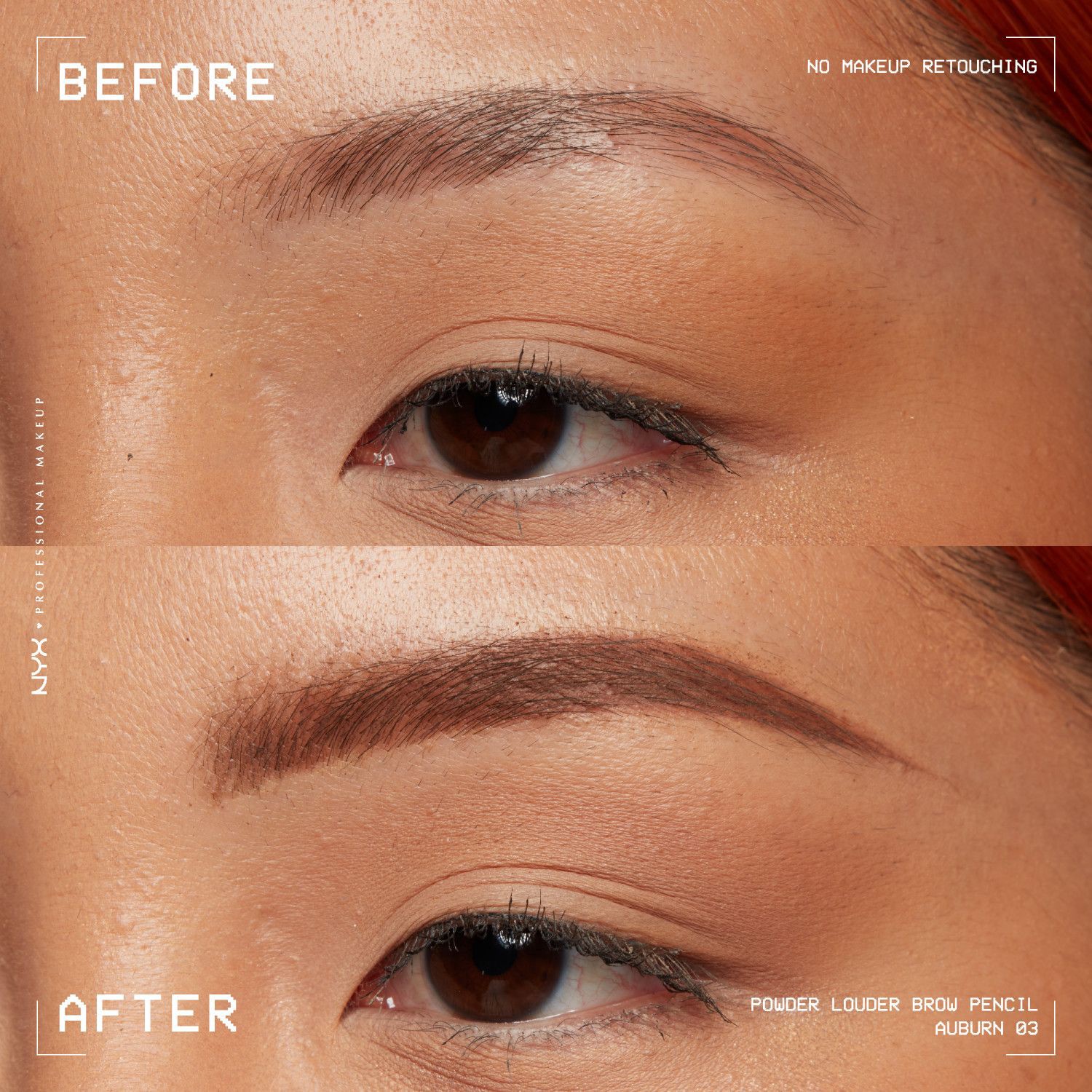 slide 8 of 14, NYX Professional Makeup Nyx Powder Louder Brow Pencil, Auburn, 04 oz