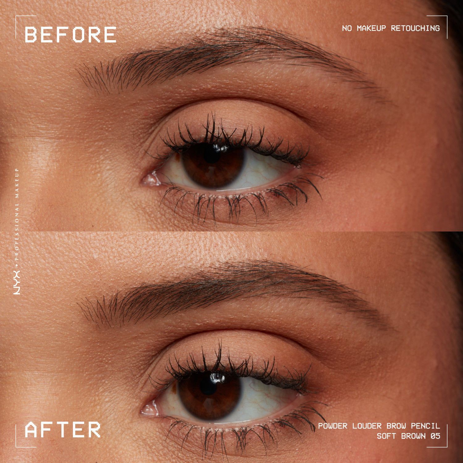 slide 11 of 14, NYX Professional Makeup Nyx Powder Louder Brow Pencil, Soft Brown, 04 oz