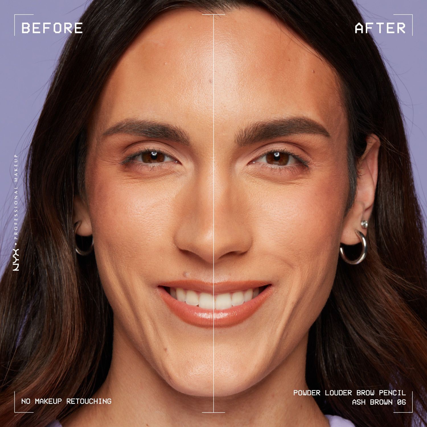 slide 6 of 14, NYX Professional Makeup Nyx Powder Louder Brow Pencil, Ash Brown, 04 oz