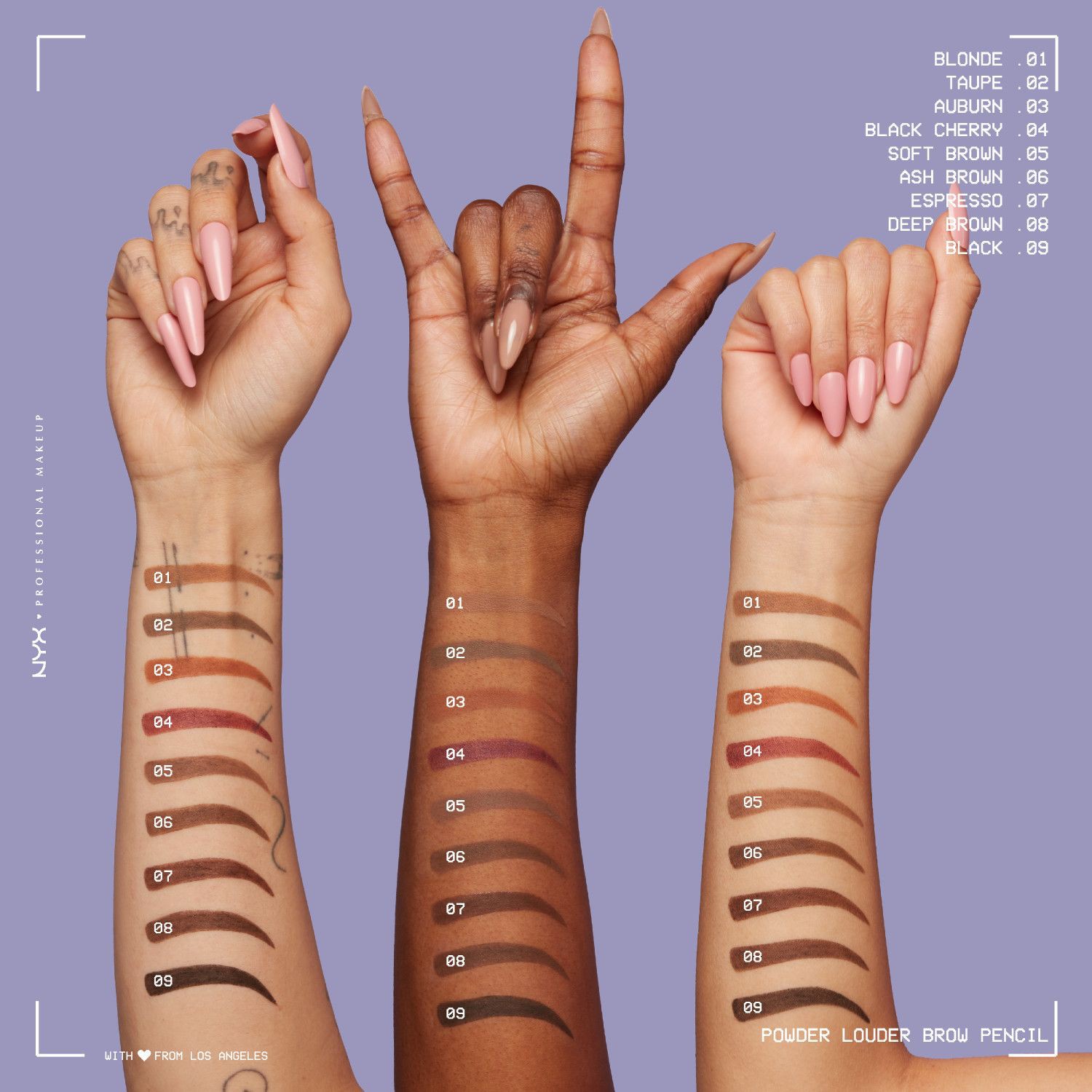 slide 3 of 14, NYX Professional Makeup Nyx Powder Louder Brow Pencil, Ash Brown, 04 oz