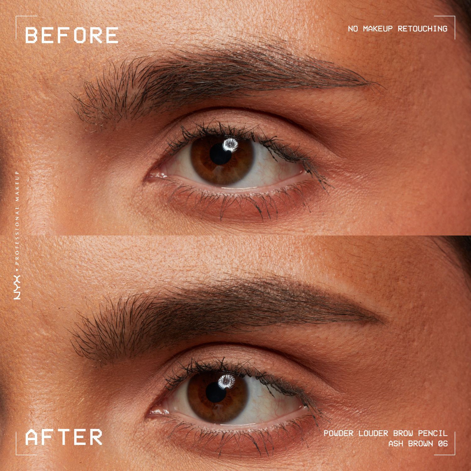 slide 7 of 14, NYX Professional Makeup Nyx Powder Louder Brow Pencil, Ash Brown, 04 oz