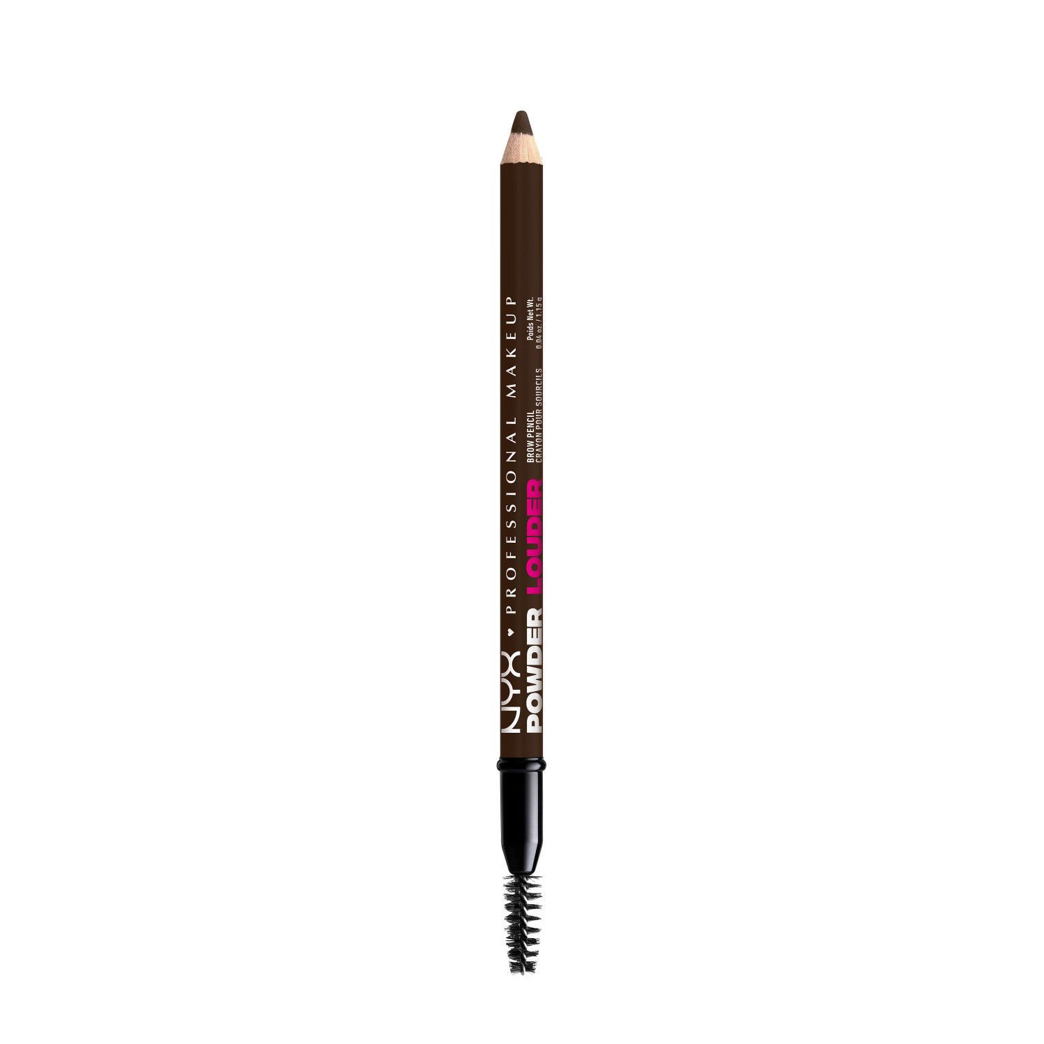 slide 10 of 14, NYX Professional Makeup Nyx Powder Louder Brow Pencil, Deep Brown, 04 oz