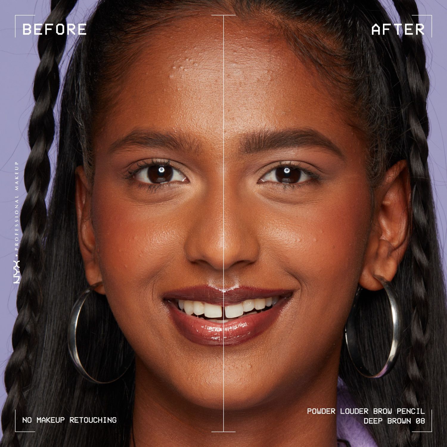 slide 13 of 14, NYX Professional Makeup Nyx Powder Louder Brow Pencil, Deep Brown, 04 oz