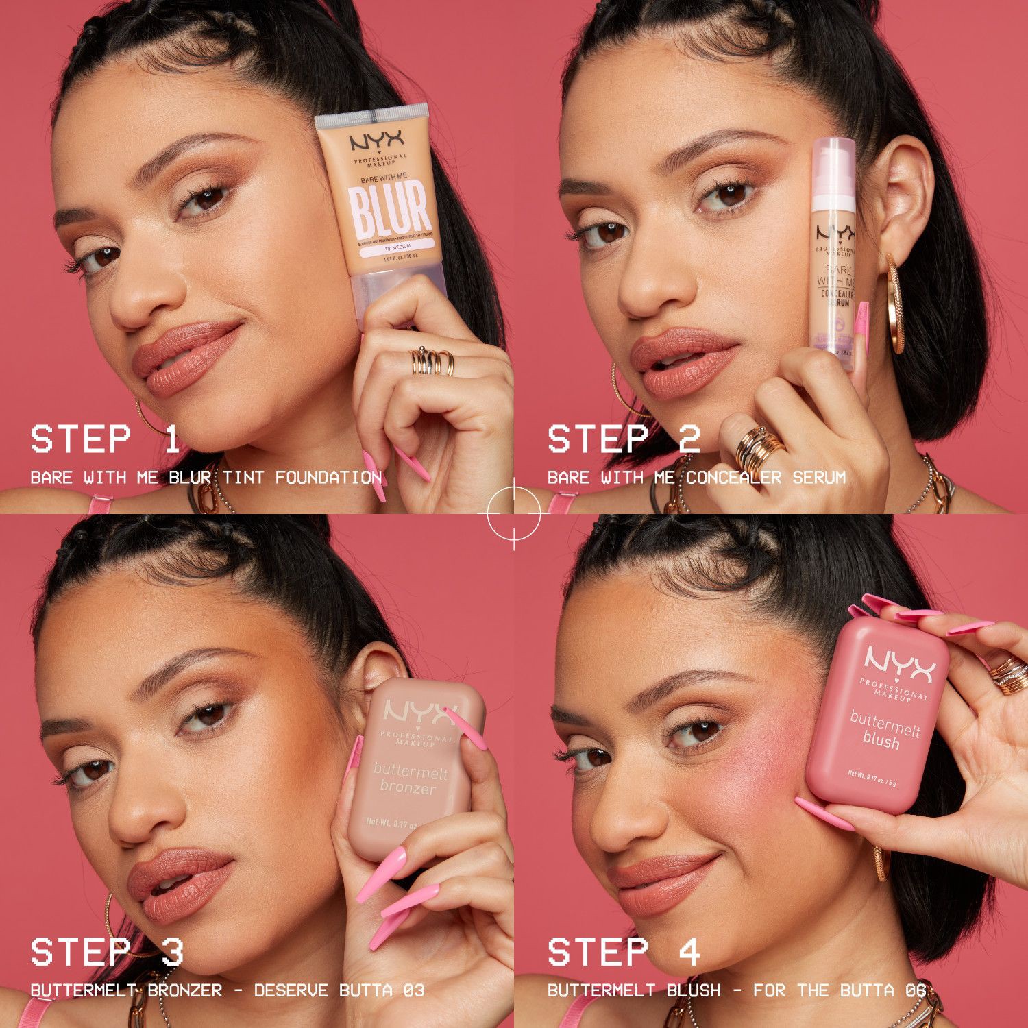 slide 14 of 14, Nyx Professional Makeup Buttermelt Blush, My Butta Half, 0.17 oz