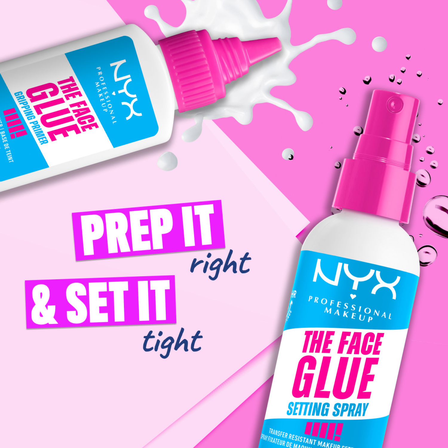 slide 5 of 5, NYX Professional Makeup The Face Glue Setting Spray, 2 fl oz