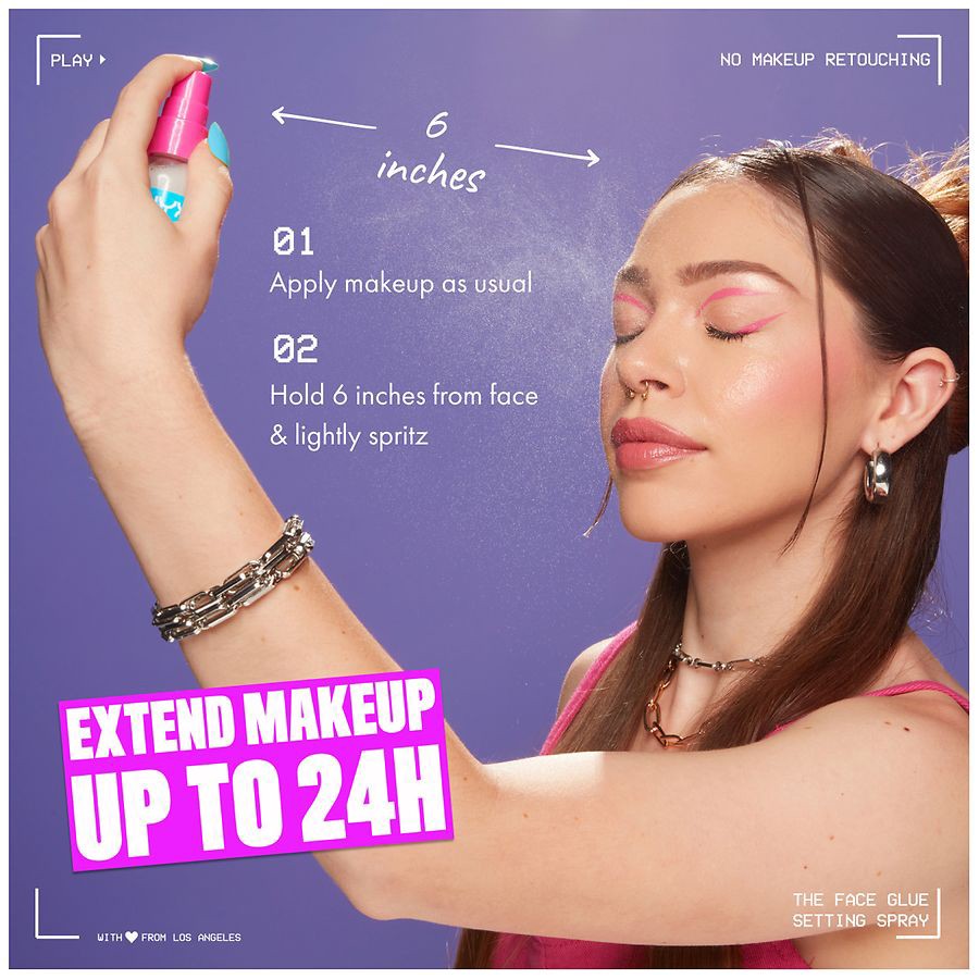 slide 2 of 5, NYX The Face Glue Setting Spray, 1 ct