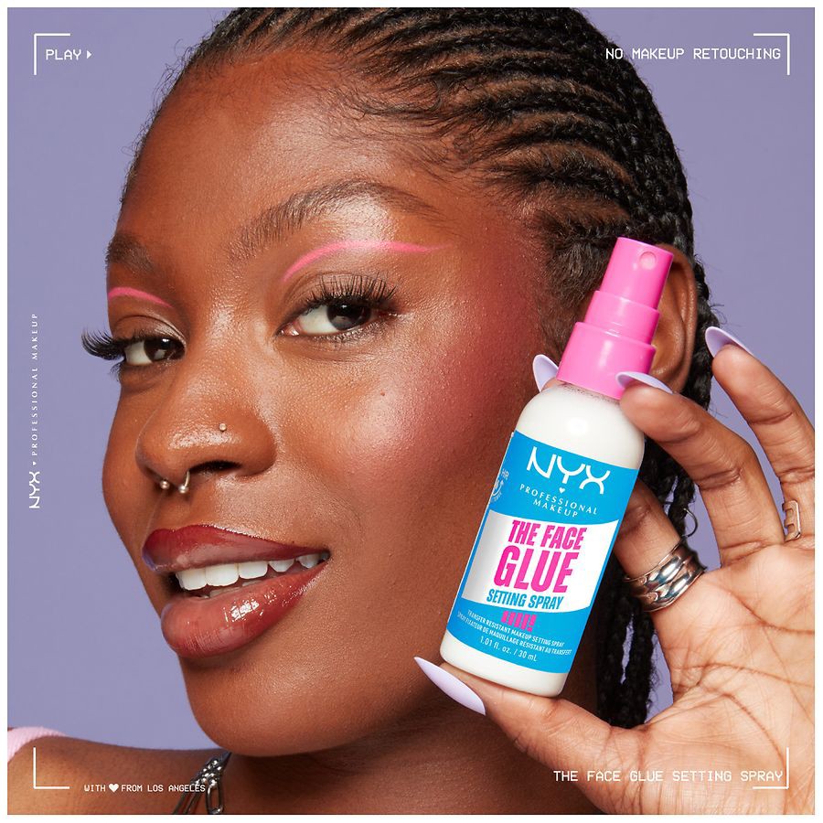 slide 5 of 5, NYX The Face Glue Setting Spray, 1 ct